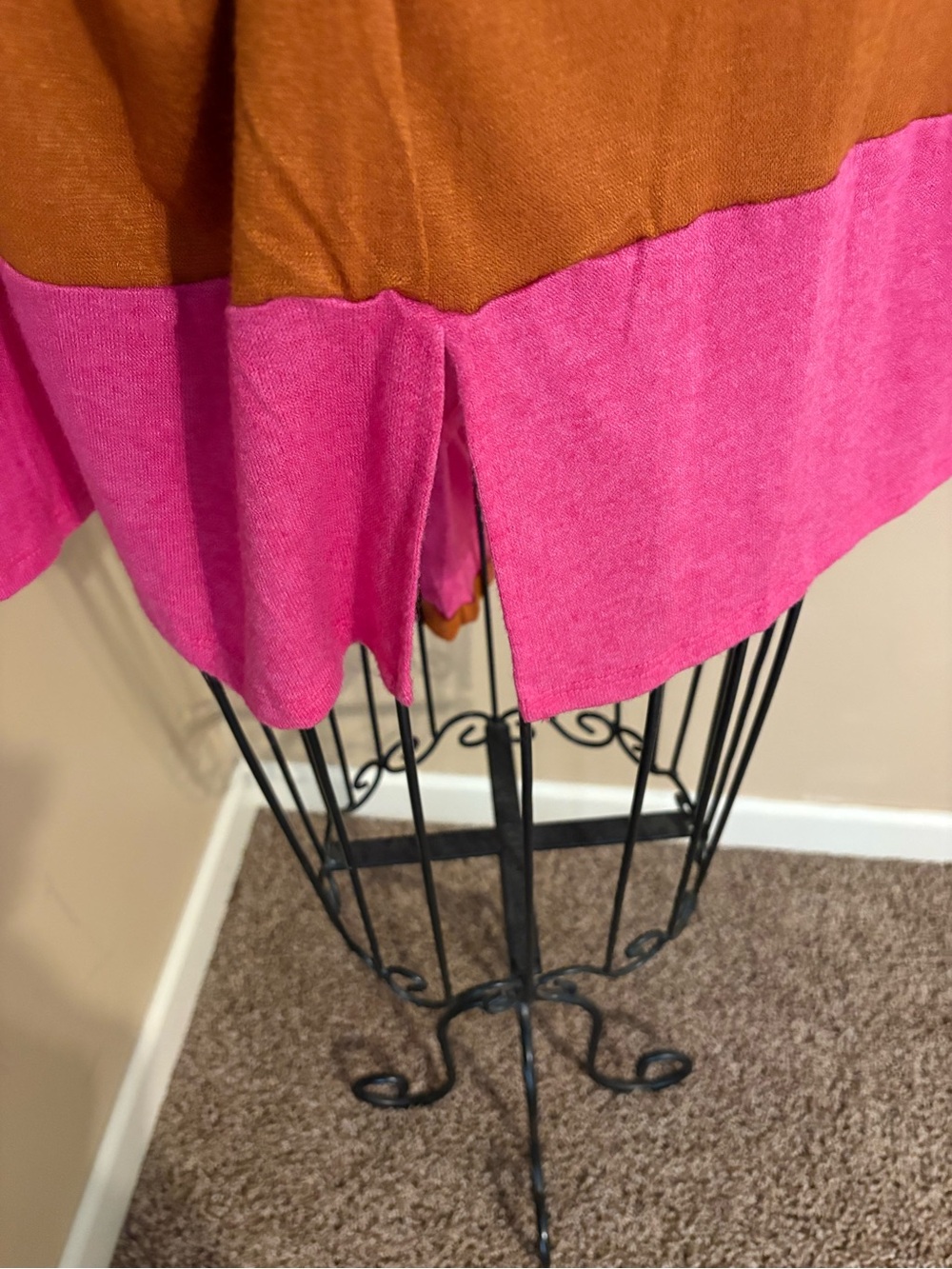Haptics by Holly Harper Rust Colorblock Tunic - Picture 4 of 4